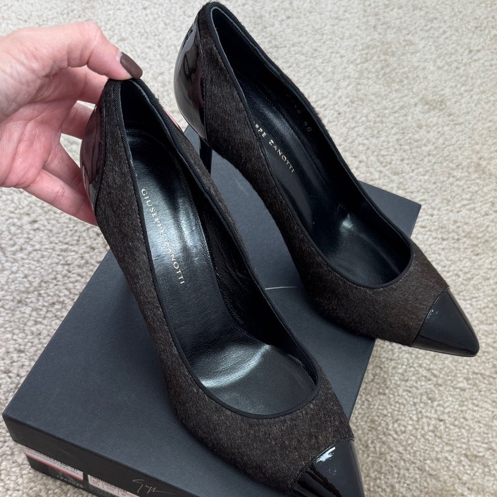 Giuseppe Zanotti Black and Brown Heels